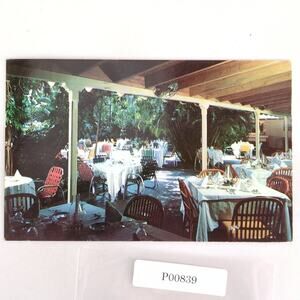 The Patio Delray Beach Florida 1950s Postcard 1956 Cocktails Dining